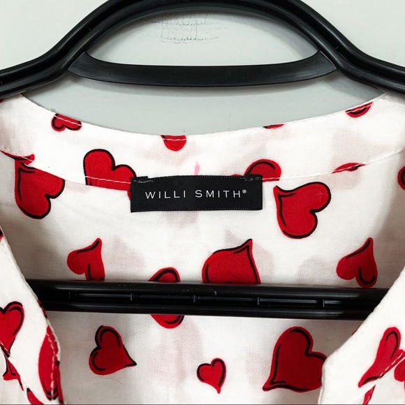 Willi Smith • Heart Print Blouse - Picture 6 of 6